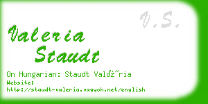 valeria staudt business card